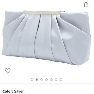 🌟 Formal Silver Clutch Purse
